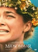 Okładka filmu pt. "Midsommer" - twarz zapłakanej młodej dziewczyny w wianku na głowie.
