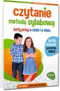 Zdjęcie okładki książki, pt. "Czytanie metodą sylabową" - dumnie stojące dzieci chłopiec i dziewczynka z rękami zaplecionymi na piesiach.