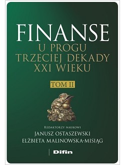 Okładka książki, pt. "Finanse u progu trzeciej dekady XXI wieku ".
