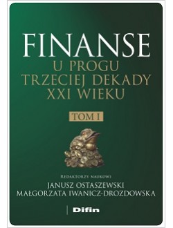 Okładka książki, pt. "Finanse u progu trzeciej dekady XXI wieku"
