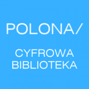 Baner informacyjny z tekstem: Polona - cyfrowa biblioteka.