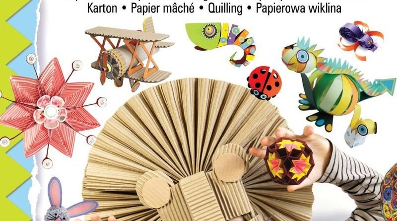 Okładka książki, pt. " 100 % papieru : wycinanki, papier eco, origami, lampiony i witraże, paski, karton, papier mâché, quilling, papierowa wiklina"