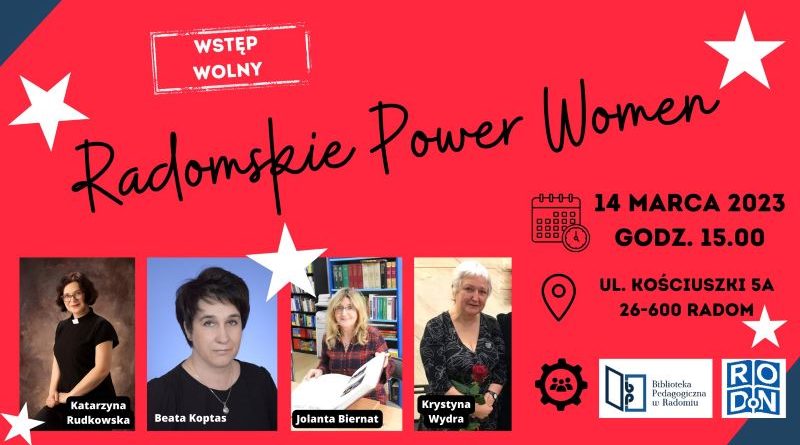 Infografika - zaproszenie na wydarzenie - Radomskie Power Women
