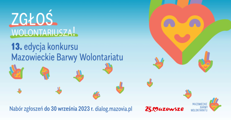 „Mazowieckie Barwy Wolontariatu” – XIII edycja konkursu