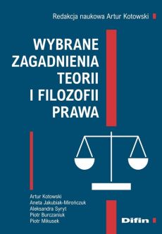 Okładka książki, pt. "Wybrane zagadnienia teorii i filozofii prawa ".