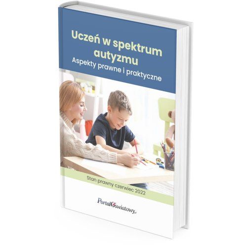 Okładka książki, pt. "Uczeń ze spektrum autyzmu".
