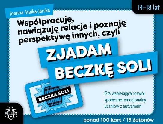 Okładka gry dydaktycznej pt. "Zjadam beczkę soli..."