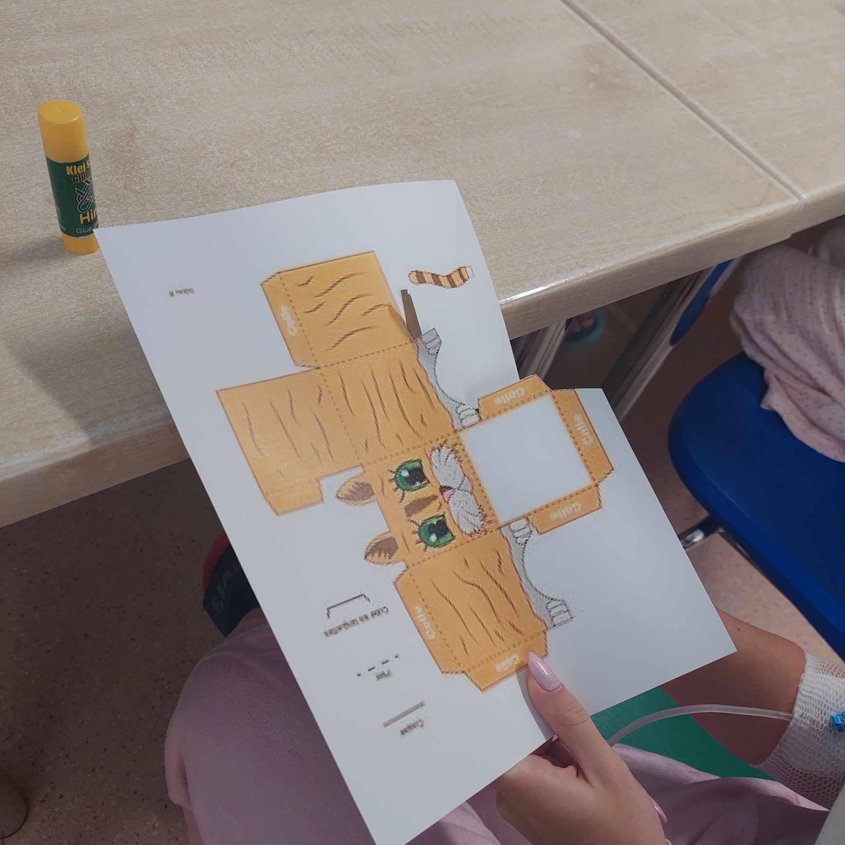 Wycinanka do sklejania postać kota