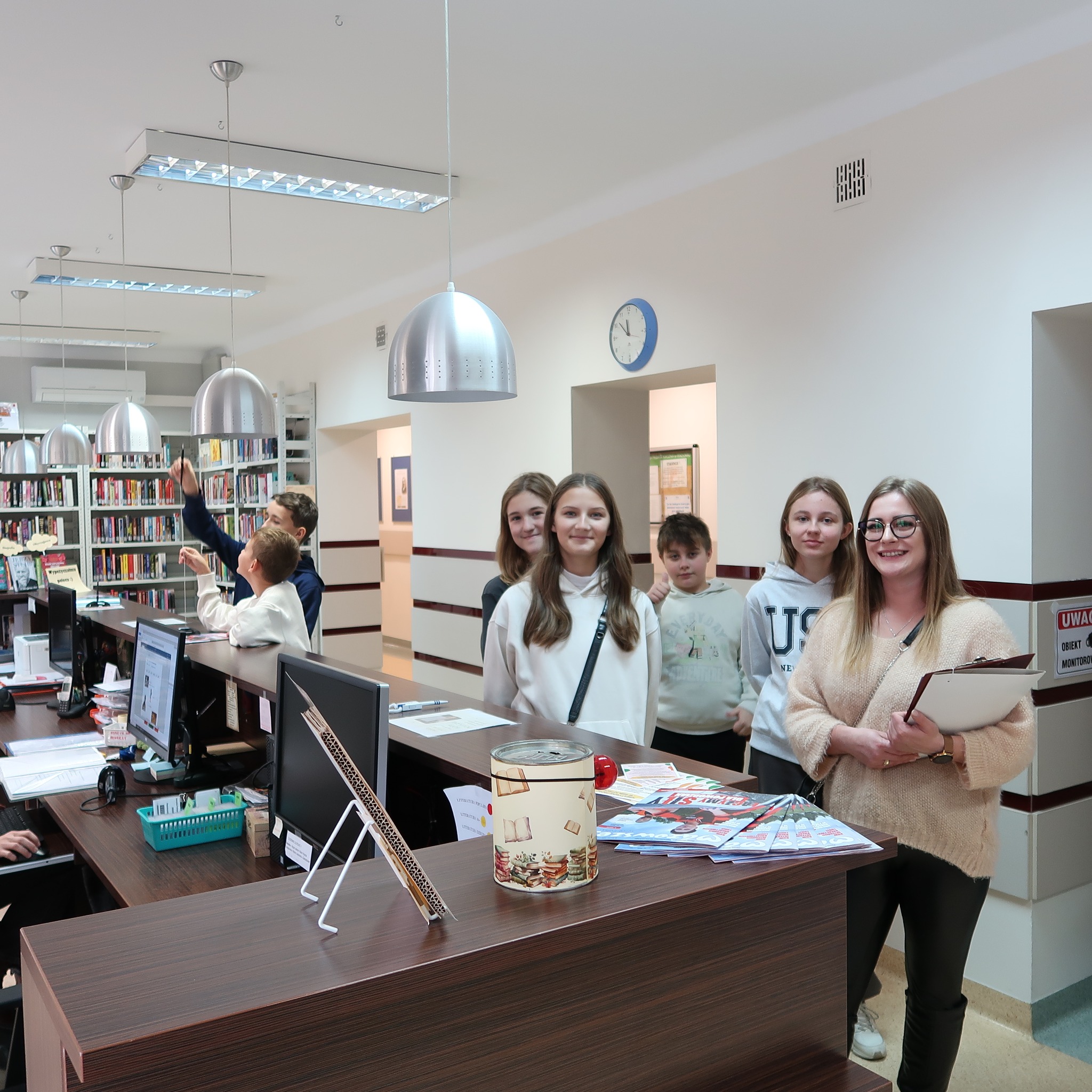 Kreatywne pióro w bibliotece