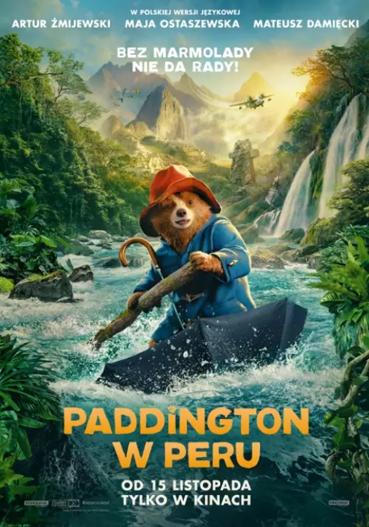 Okładka filmu, pt. "Paddington w Peru".