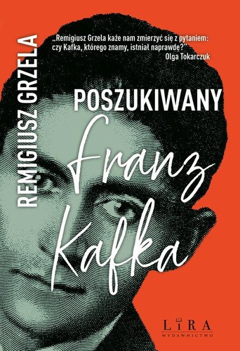 Okładka książki, pt. "Poszukiwany Franz Kafka".