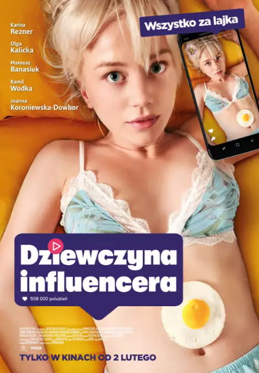 Okładka filmu pt. "Dziewczyna influencera".