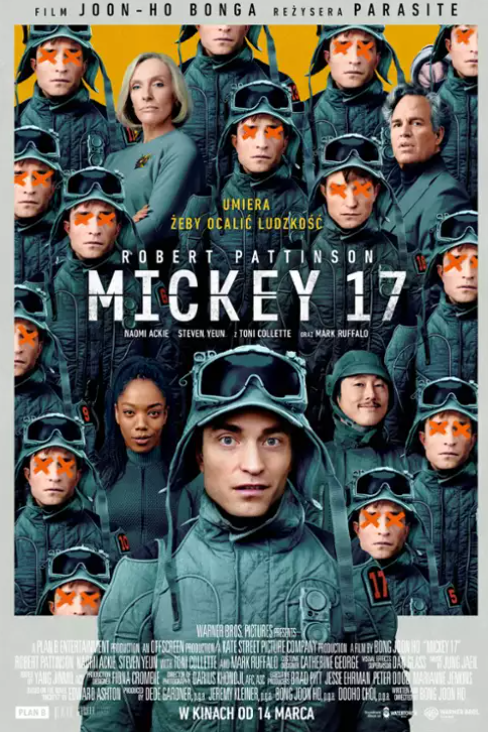 Okładka filmu, pt. "Mickey 17".