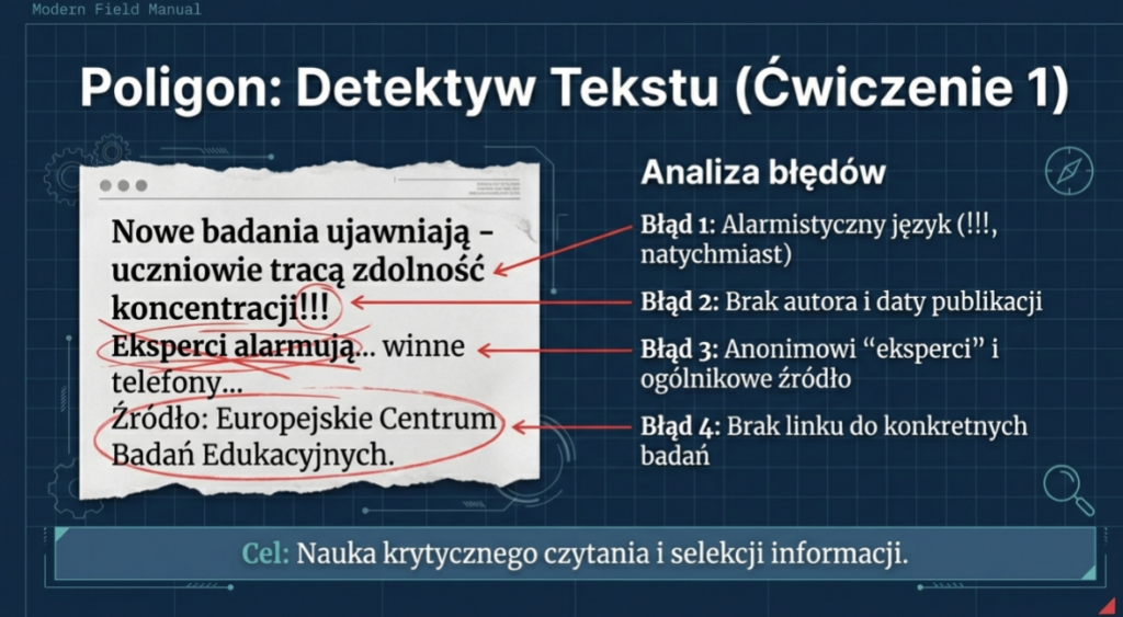 infografika: detektyw tekstu.