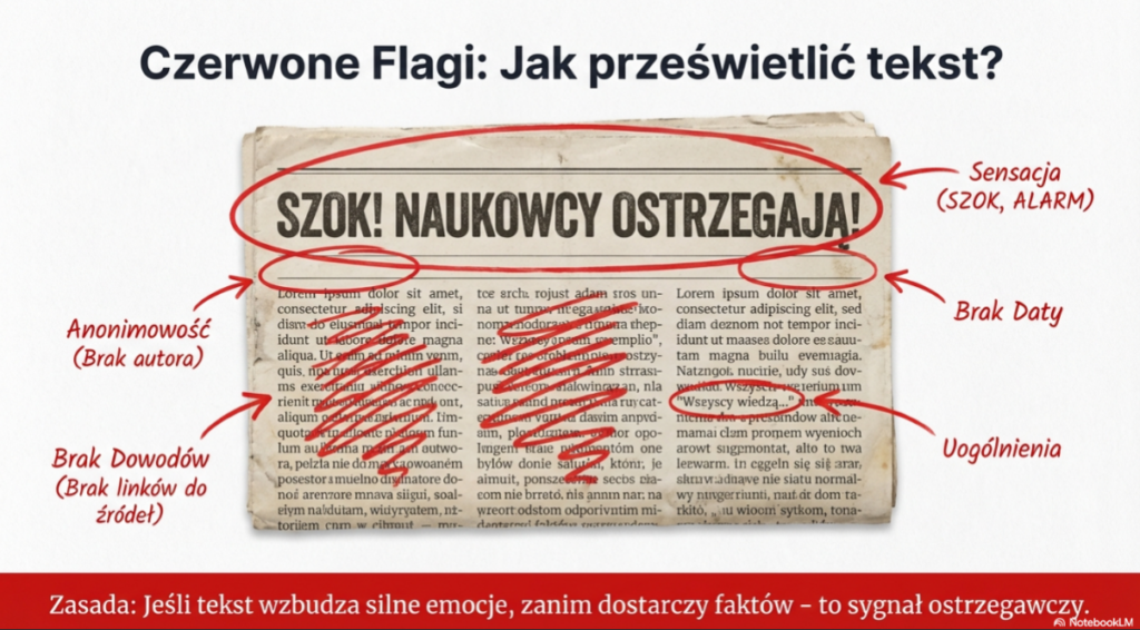 infografika: sztuka weryfikacji informacji