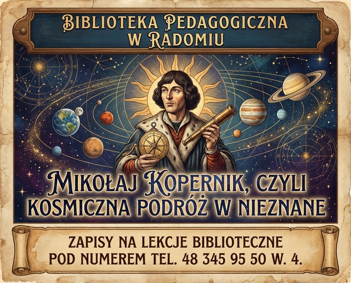 infografika - zajęcia pt. "Mikołaj Kopernik, czyli kosmiczna podróż w nieznane".