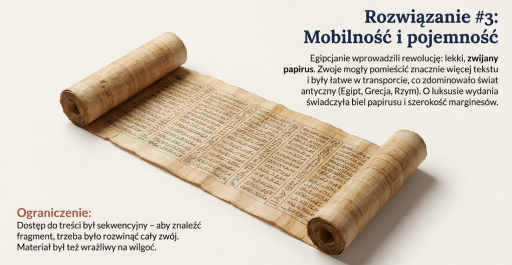 infografika: zwoje papirusowe
