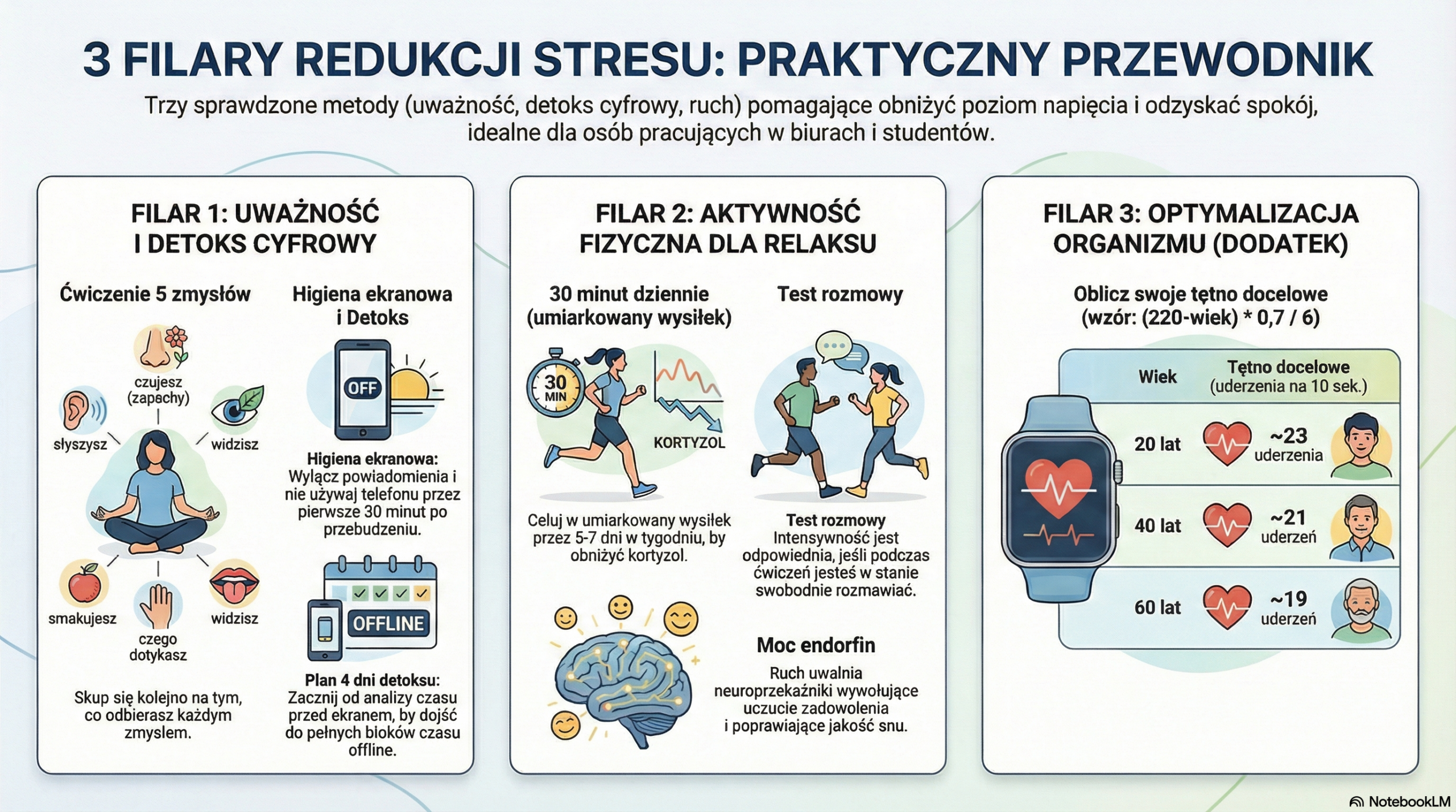 infografika: jak redukować stres