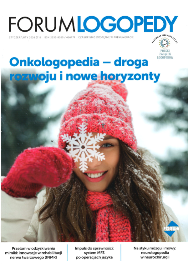 okładka czasopisma Forum Logopedy - numer styczeń/luty 2026