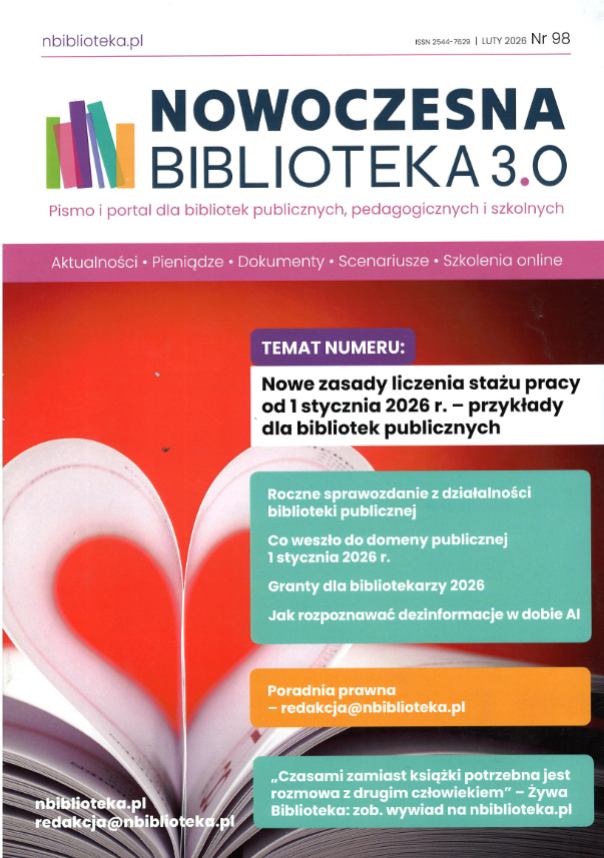 okładka czasopisma pt. "Nowoczesna Biblioteka".