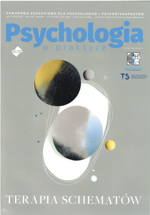 okładka czasopisma pt. "Psychologia w Praktyce".