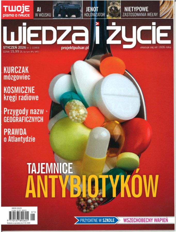 okładka czasopisma "Wiedza i Życie".