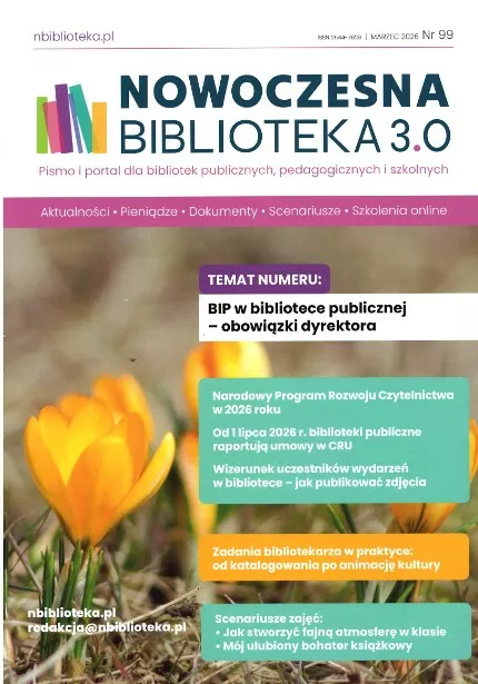 okładka czasopisma, pt. "Nowoczesna Biblioteka 3.0".