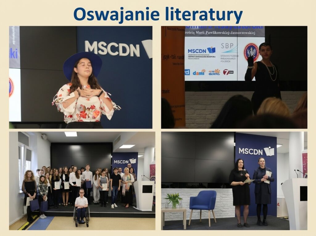 kolaż Oswajanie literatury 