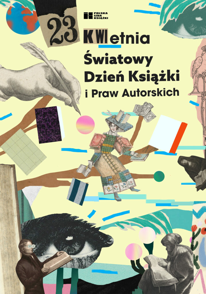 plakat: światowy dzień książki i praw autorskich