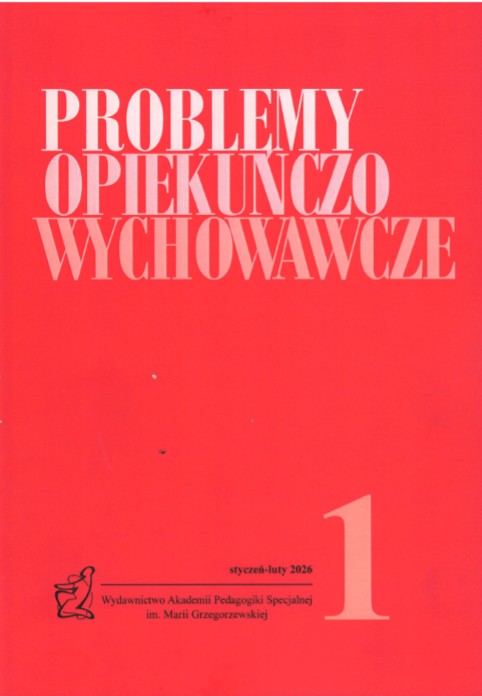 okładka czasopisma pt. "Problemy Opiekuńczo-Wychowawcze".