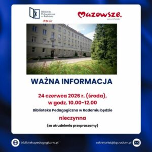 ogłoszenie - zmiana godzin pracy