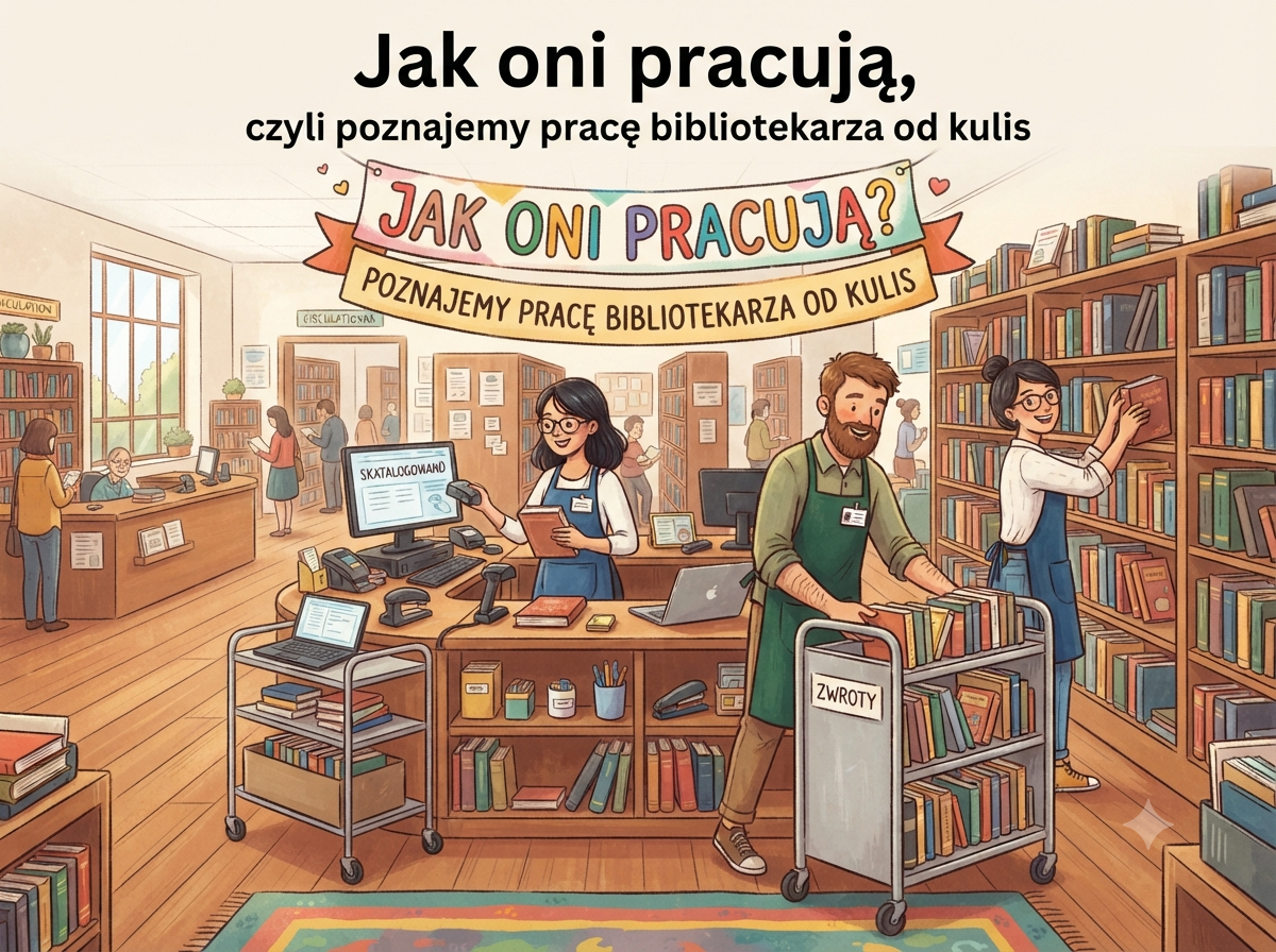 Gra biblioteczna - Jak oni pracują, czyli poznajemy pracę bibliotekarza od kuchni