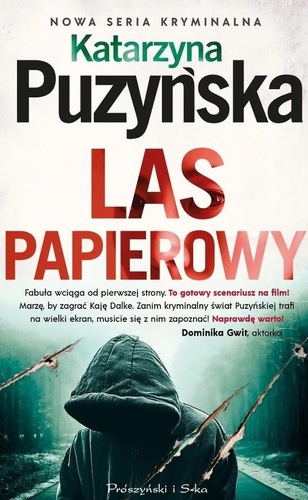 okładka książki, pt. "Las papierowy".