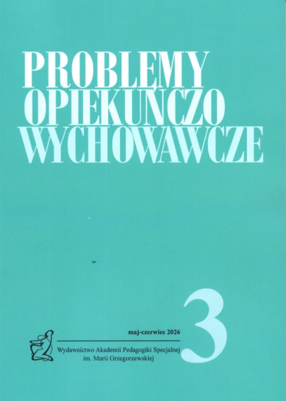 okładka czasopisma pt. "Problemy Opiekuńczo-Wychowawcze" - maj-czerwiec 2026
