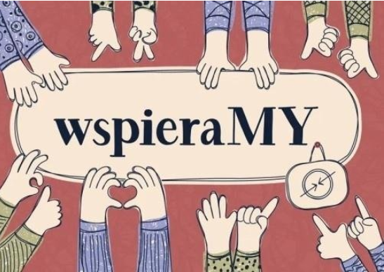 okładka gry dydaktycznej pt. "WspieraMY"