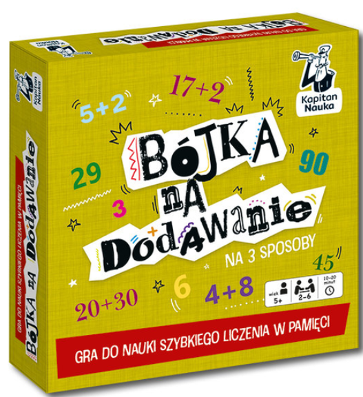 okładka gry dydaktycznej pt. "Bójka na dodawanie".