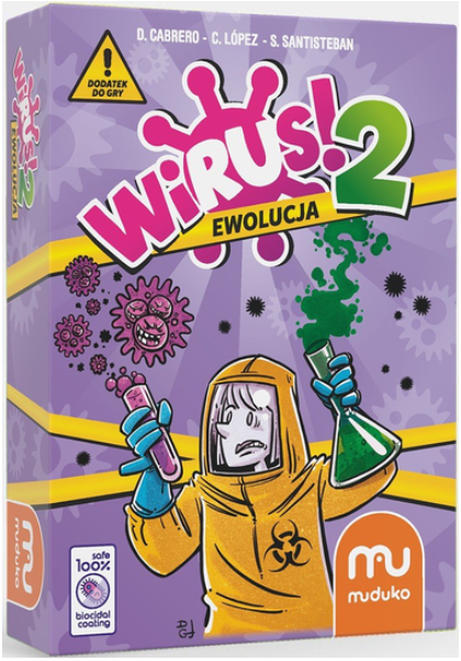 okładka gry dydaktycznej pt. "Wirus 2".