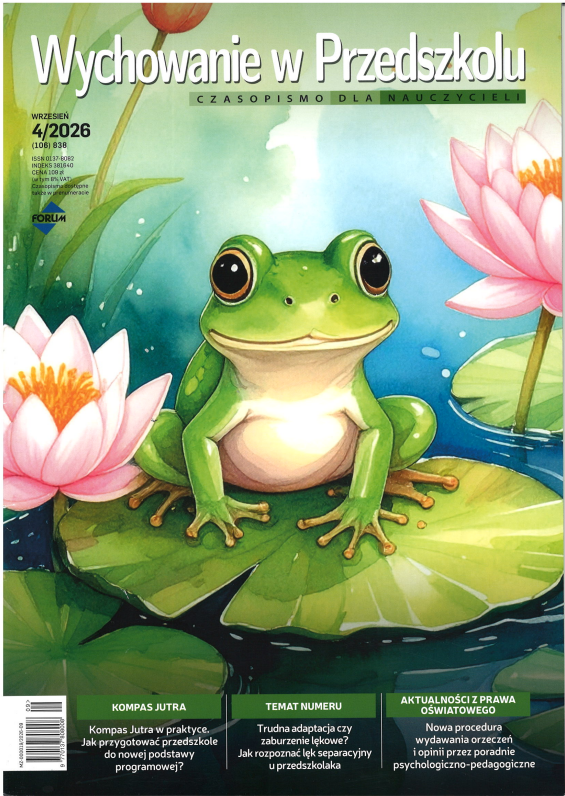 okładka czasopisma pt. "Wychowanie w Przedszkolu" nr 4/2026