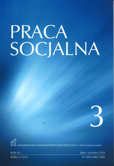 okładka czasopisma pt. "Praca Socjalna"