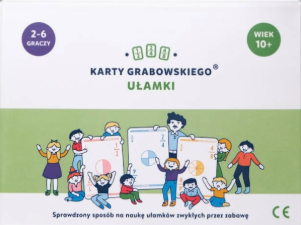 okładka gry dydaktycznej - Karty Grabowskiego - ułamiki.