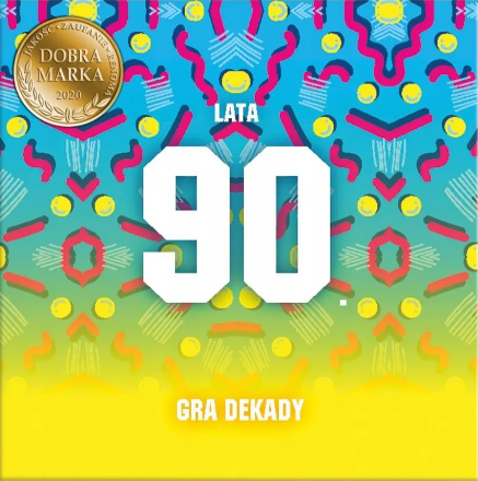 okładka gry karcianej "Lata 90"