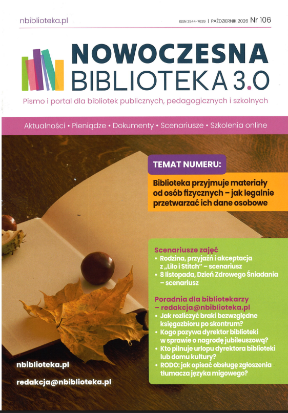 okładka czasopisma pt. "Nowoczesna Biblioteka 3.0"
