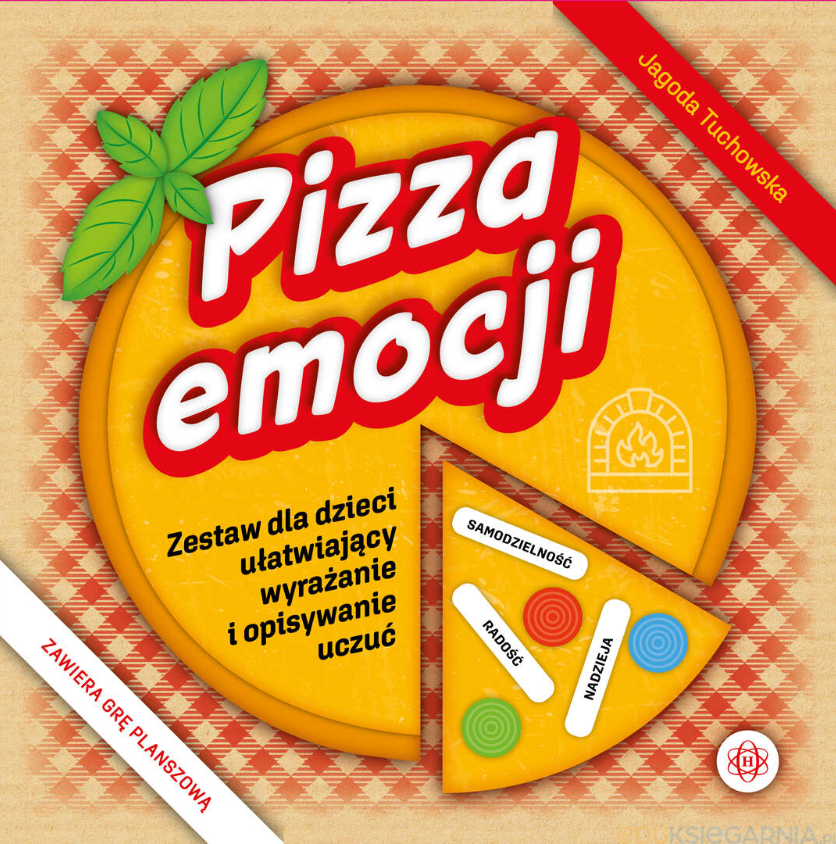 okładka gry planszowej pt."Pizza emocji".