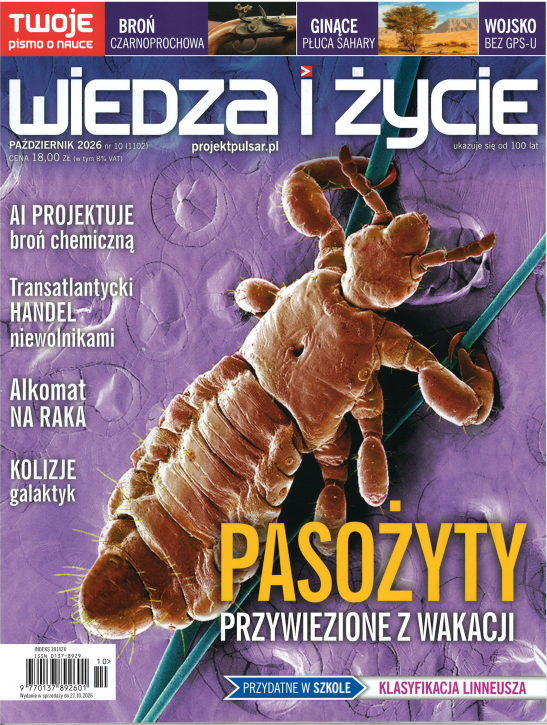 okładka czasopisma pt. "Wiedza i Życie"
